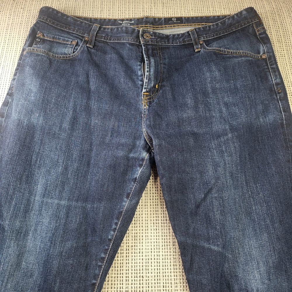 AG Adriano Goldschmied Jeans Mens 40x32 Blue The Graduate Tailored Leg Stretch